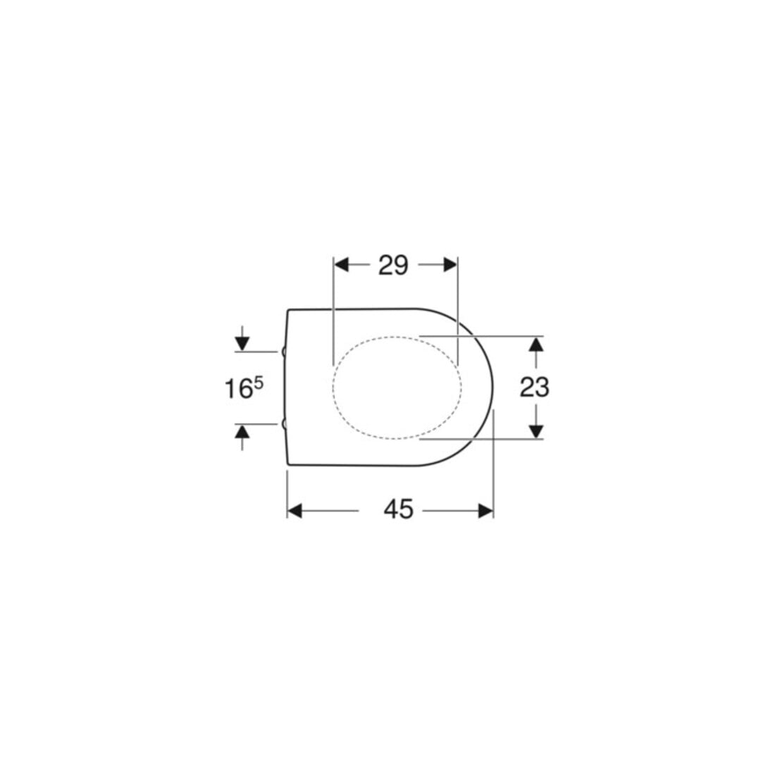 Geberit WC-Sitz iCon Scharn. MS verchromt, Absenkaut., weiß