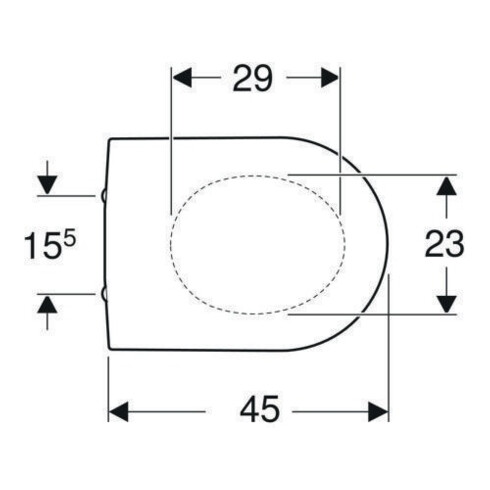 Geberit WC-Sitz iCon Scharn. MS verchromt, m Absenkaut., weiß