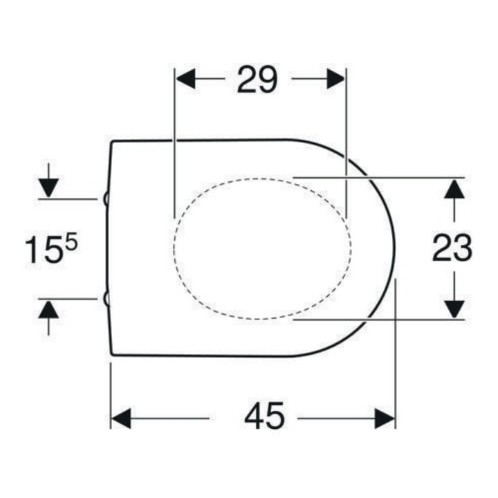 Geberit WC-Sitz iCon Scharn. MS verchromt, m Absenkaut., weiß