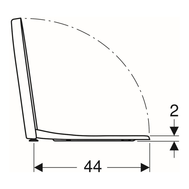 Geberit WC-Sitz iCon Scharn. MS verchromt, m Absenkaut., weiß