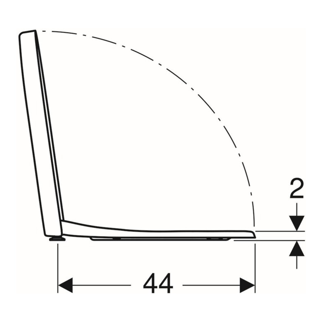 Geberit WC-Sitz iCon Scharn. MS verchromt, m Absenkaut., weiß