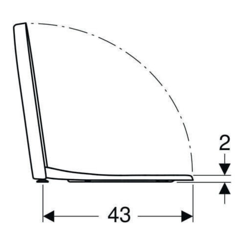 Geberit WC-Sitz iCon Scharn. MS verchromt, m Absenkaut., weiß