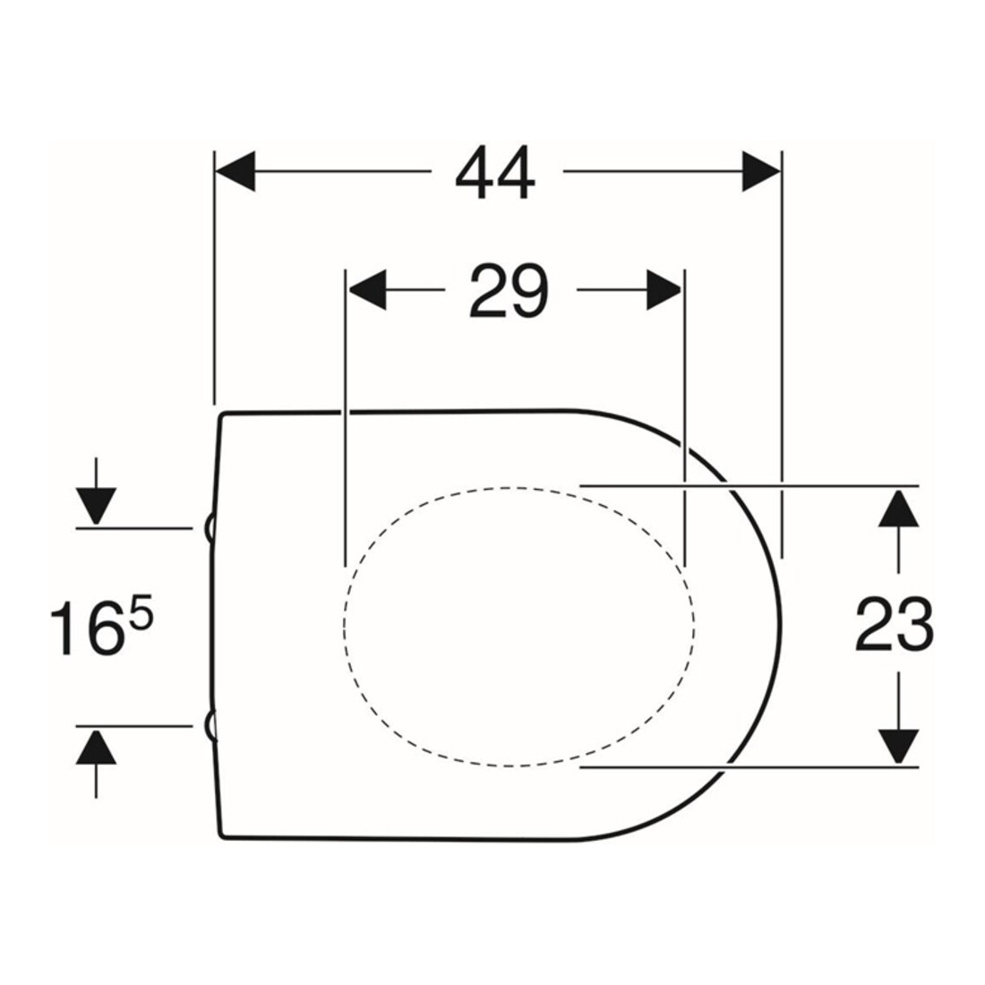 Geberit WC-Sitz iCon Scharn. MS verchromt, m Absenkaut., weiß