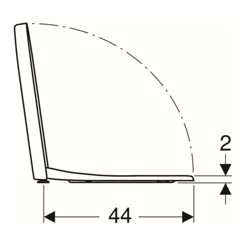 Geberit WC-Sitz iCon Scharn. MS verchromt, m Absenkaut., weiß