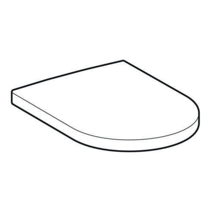 Geberit WC-Sitz iCon Scharn. MS verchromt, m Absenkaut., weiß