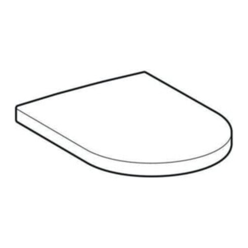 Geberit WC-Sitz iCon Scharniere Edelstahl, weiß
