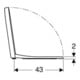 Geberit WC-Sitz iCon Scharniere Edelstahl, weiß