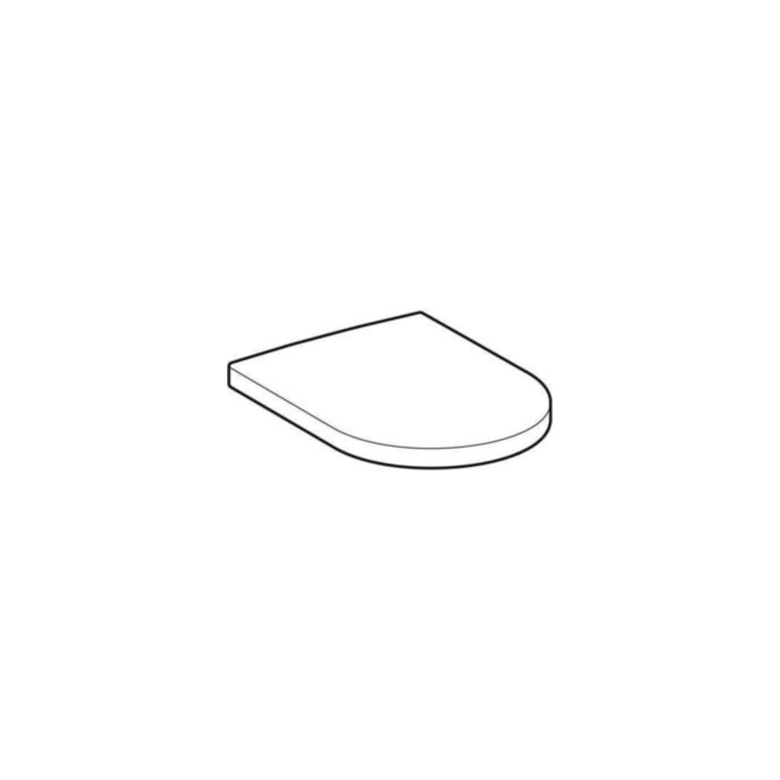 Geberit WC-Sitz iCon Scharniere Edelstahl, weiß