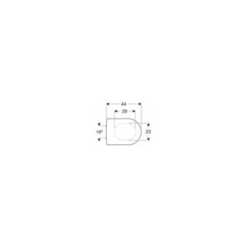 Geberit WC-Sitz iCon Scharniere Edelstahl, weiß
