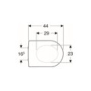 Geberit WC-Sitz iCon Scharniere Edelstahl, weiß-5