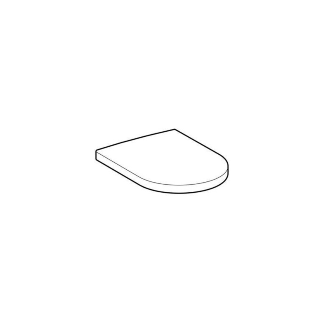 Geberit WC-Sitz iCon Scharniere Edelstahl, weiß
