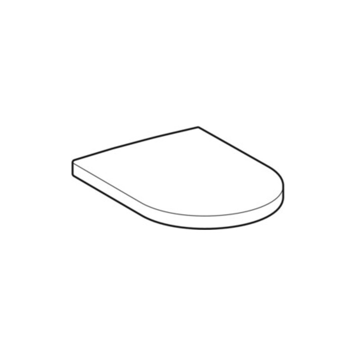 Geberit WC-Sitz iCon Scharniere Edelstahl, weiß
