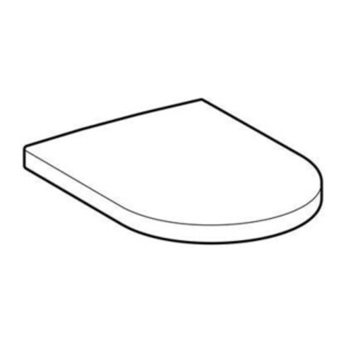 Geberit WC-Sitz iCon Scharniere Edelstahl, weiß