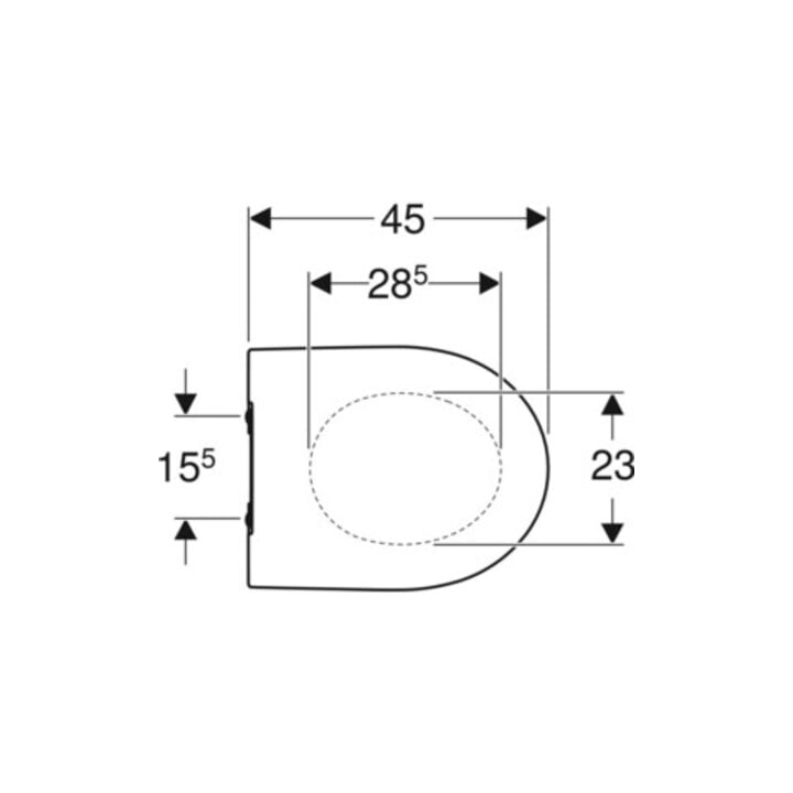 Geberit WC-Sitz iCon schl. Des., S. MS vc, Absenkaut., we.