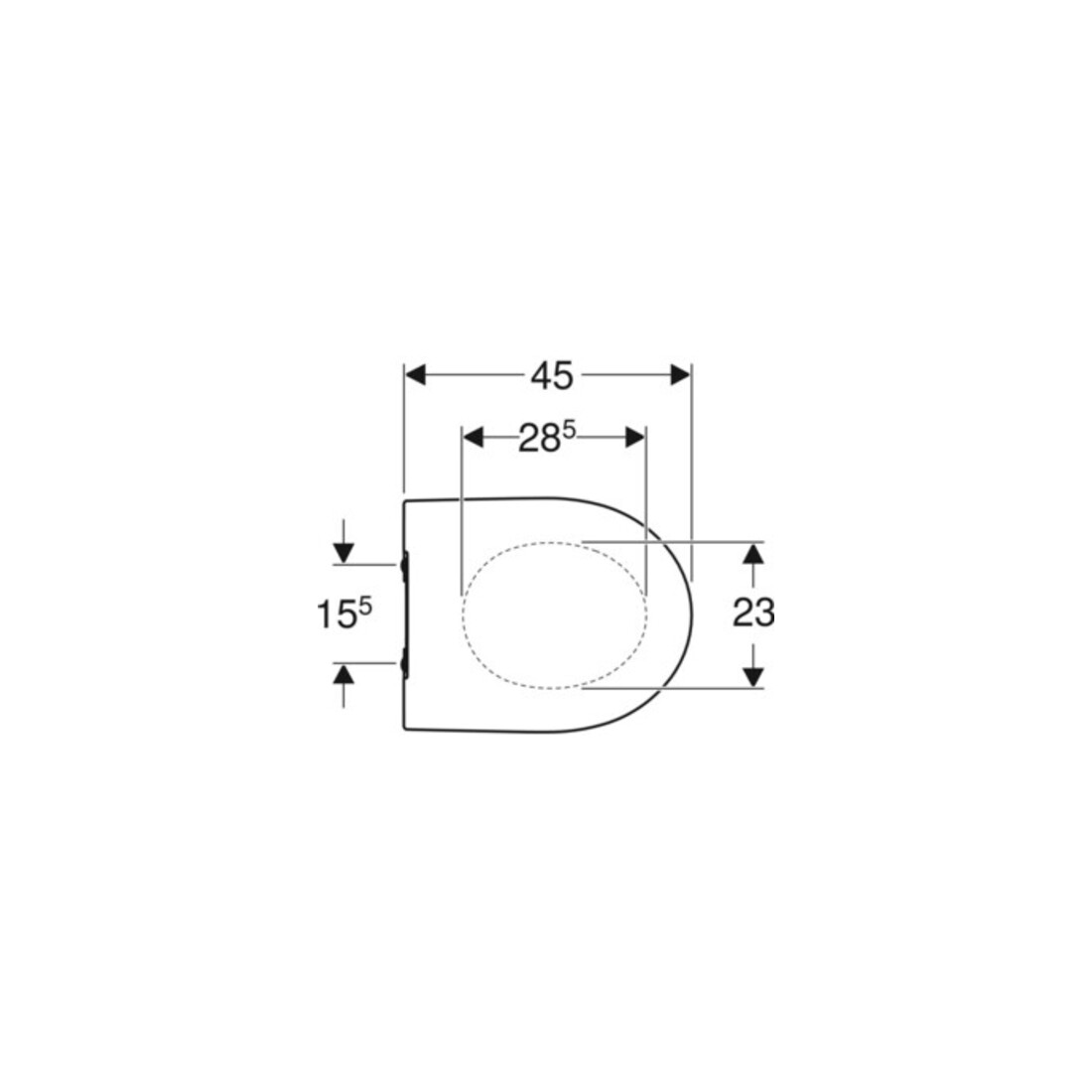 Geberit WC-Sitz iCon schl. Des., S. MS vc, Absenkaut., we.