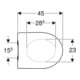 Geberit WC-Sitz iCon schl. Des., S. MS vc, Absenkaut., we.