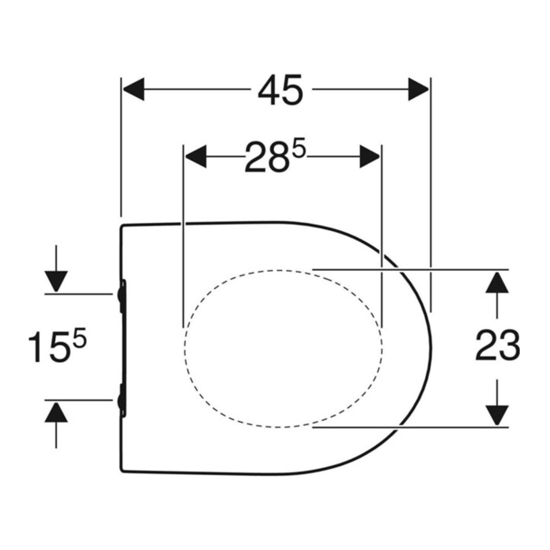 Geberit WC-Sitz iCon schl. Des., S. MS vc, Absenkaut., we.