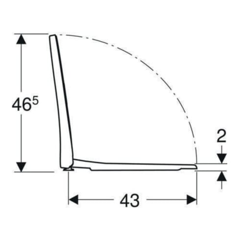 Geberit WC-Sitz iCon schl. Des., S. MS vc, Absenkaut., we.