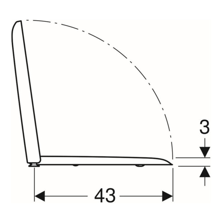 Geberit WC-Sitz iCon Square m Quick-Release, m Absenkautomatik, weiß