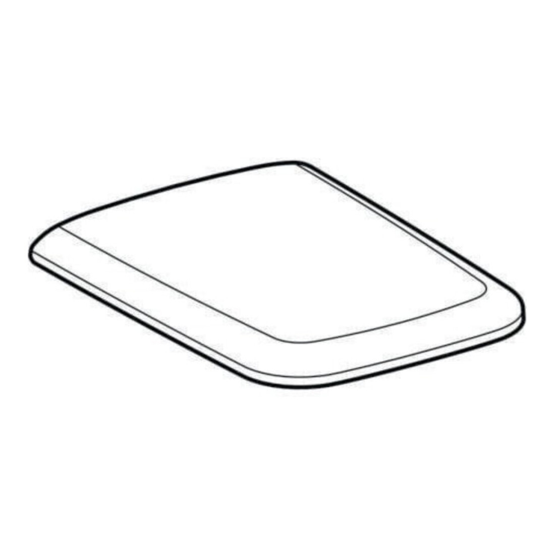 Geberit WC-Sitz iCon Square m Quick-Release, m Absenkautomatik, weiß
