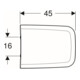 Geberit WC-Sitz iCon Square m Quick-Release, m Absenkautomatik, weiß-5