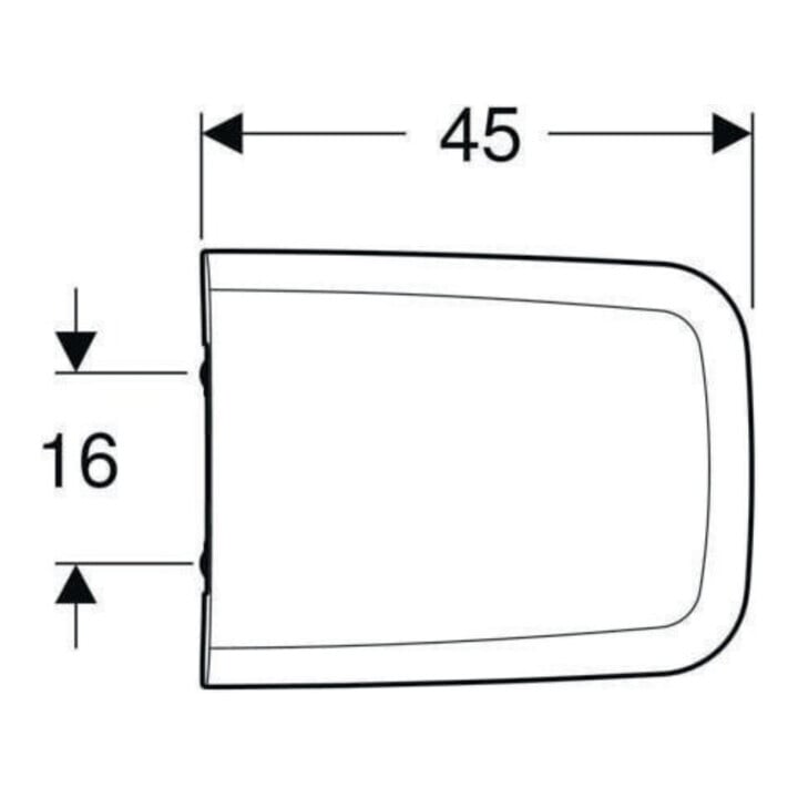 Geberit WC-Sitz iCon Square m Quick-Release, m Absenkautomatik, weiß
