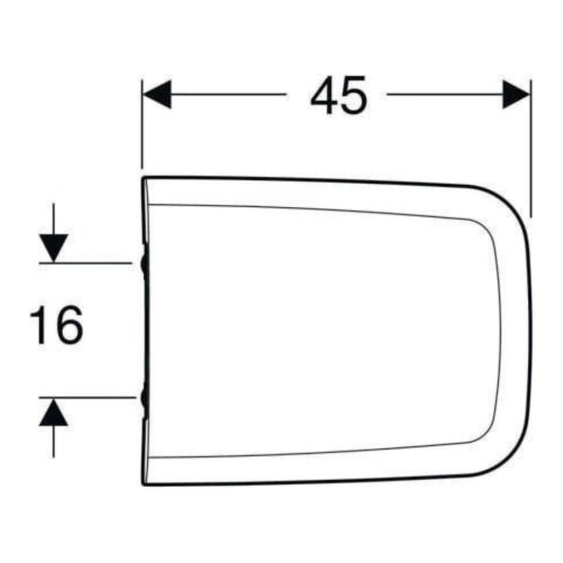 Geberit WC-Sitz iCon Square m Quick-Release, m Absenkautomatik, weiß
