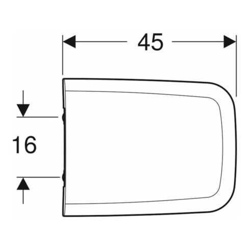Geberit WC-Sitz iCon Square m Quick-Release, m Absenkautomatik, weiß