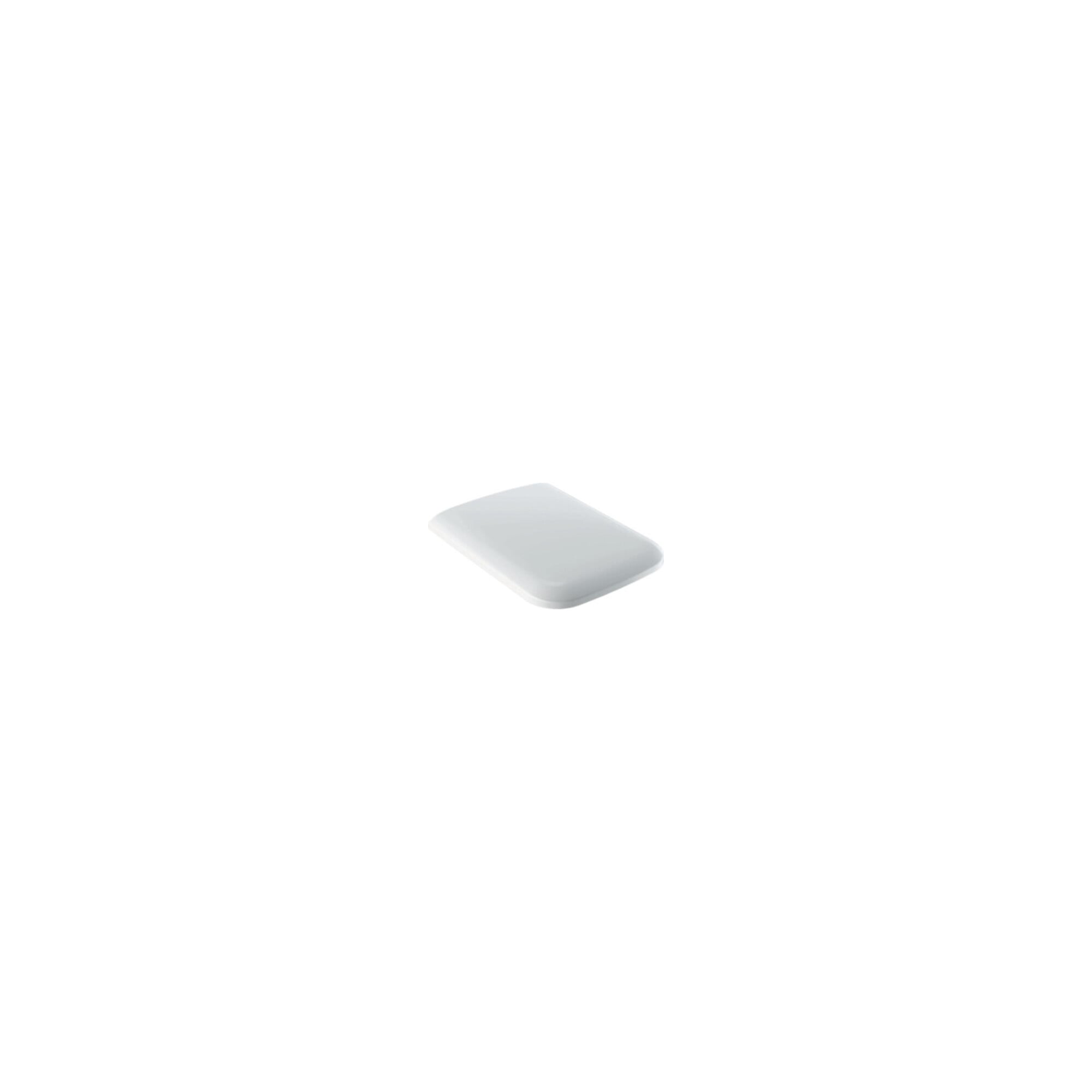 Geberit WC-Sitz iCon Square Scharn. MS verchromt, m Absenkaut., weiß