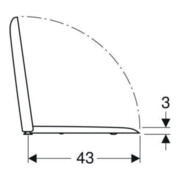 Geberit WC-Sitz iCon Square Scharn. MS verchromt, m Absenkaut., weiß-2