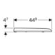 Geberit WC-Sitz iCon Square Scharniere Messing verchromt, weiß-2