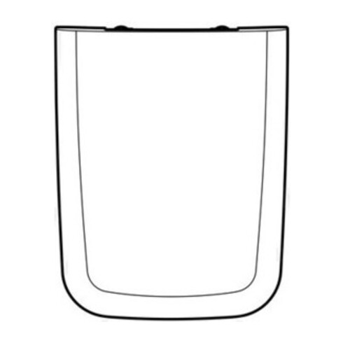 Geberit WC-Sitz iCon Square Scharniere Messing verchromt, weiß