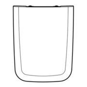 Geberit WC-Sitz iCon Square Scharniere Messing verchromt, weiß-5