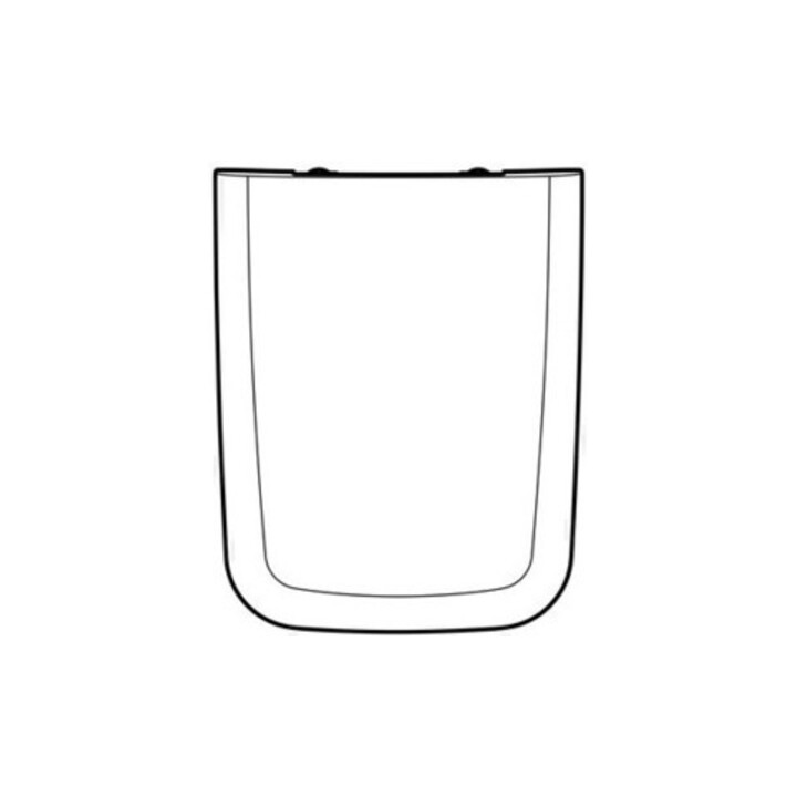Geberit WC-Sitz iCon Square Scharniere Messing verchromt, weiß