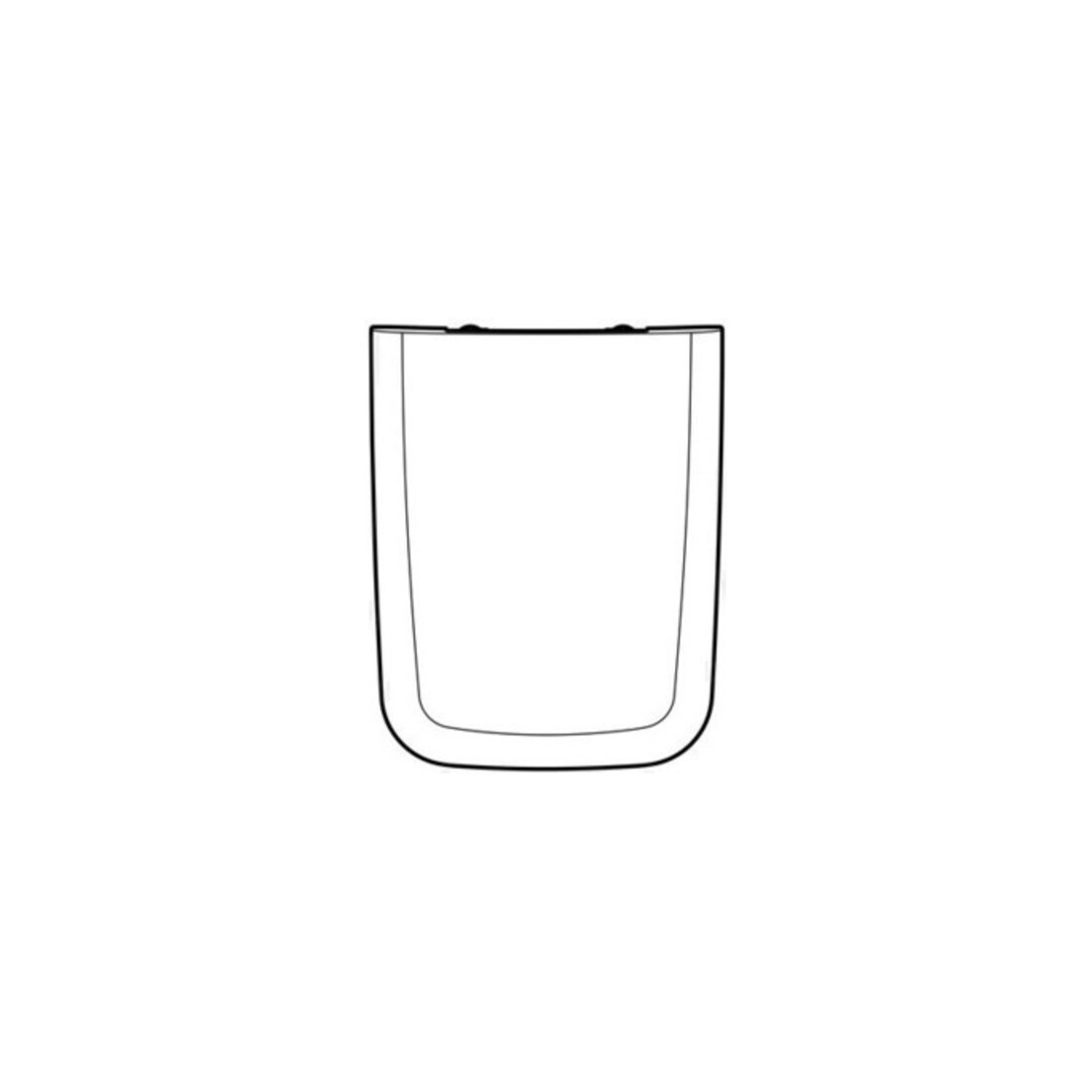 Geberit WC-Sitz iCon Square Scharniere Messing verchromt, weiß