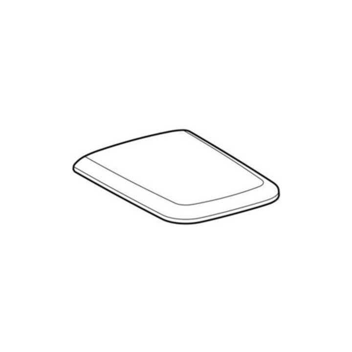 Geberit WC-Sitz iCon Square Scharniere Messing verchromt, weiß