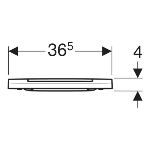 Geberit WC-Sitz One Designabdeckung chrom
