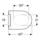 Geberit WC-Sitz One Designabdeckung chrom-5