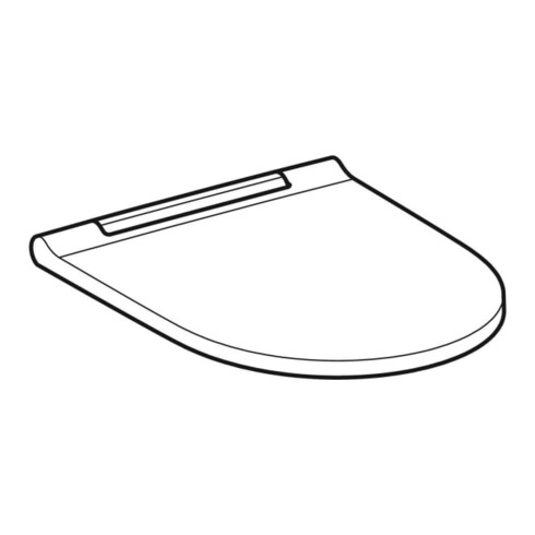 Geberit WC-Sitz One Designabdeckung chrom