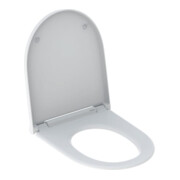 Geberit WC-Sitz One Designabdeckung chrom, weiß matt