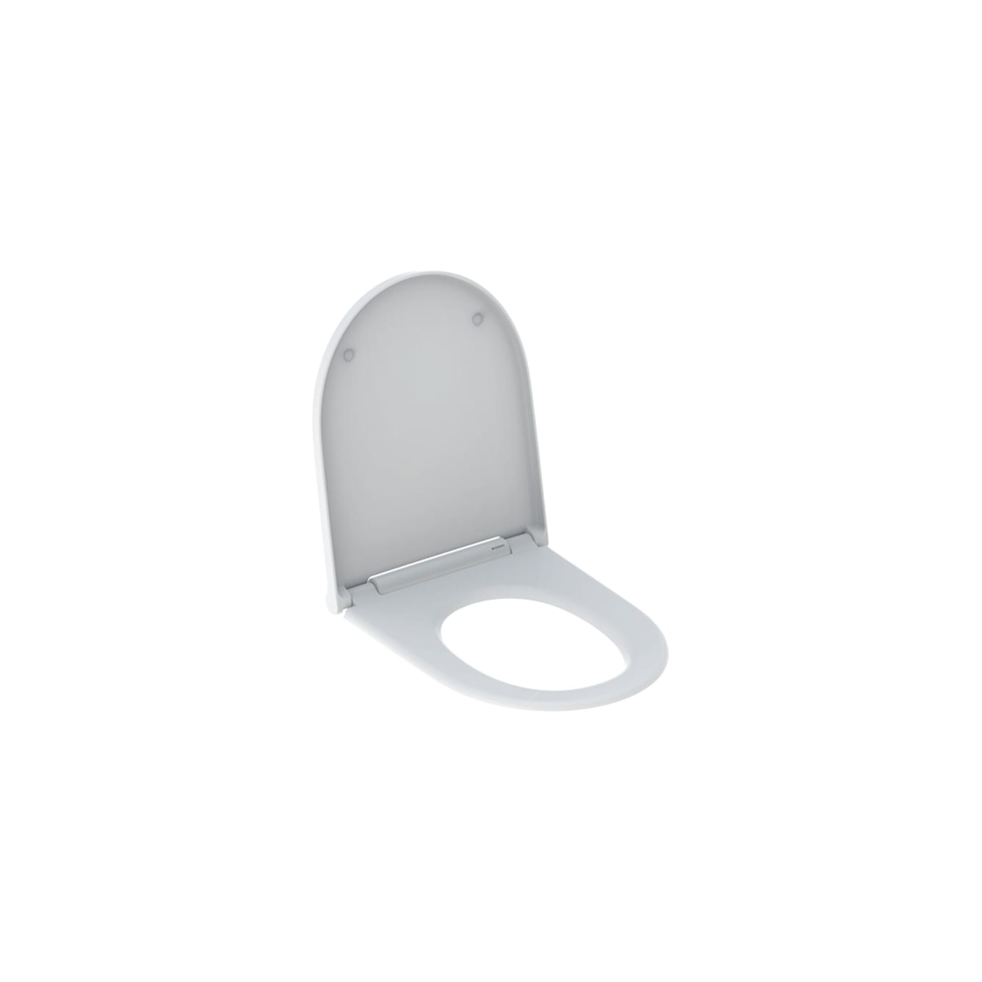 Geberit WC-Sitz One Designabdeckung chrom, weiß matt