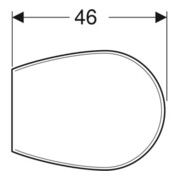 Geberit WC-Sitz Renova äg., o Abs, Befestig. v unt, Scharn. ES-4