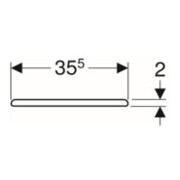 Geberit WC-Sitz Renova äg., o Abs, Befestig. v unt, Scharn. ES-5