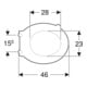 Geberit WC-Sitz Renova Comfort k.rot, BF, antibak., Befestig. v ob