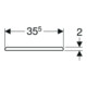 Geberit WC-Sitz Renova pg., o Abs, Befestig. v unt, Scharn. ES
