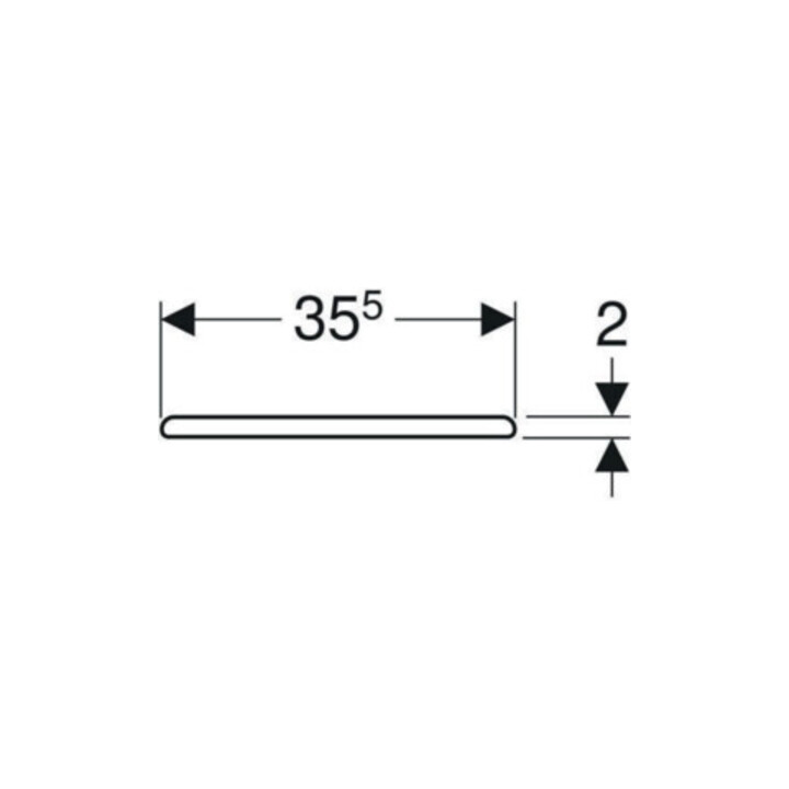 Geberit WC-Sitz Renova pg., o Abs, Befestig. v unt, Scharn. ES
