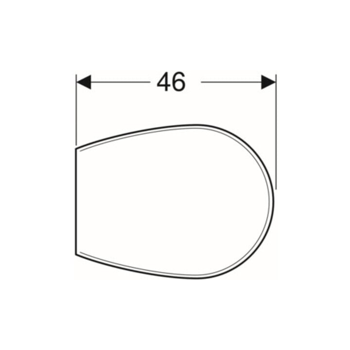 Geberit WC-Sitz Renova pg., o Abs, Befestig. v unt, Scharn. ES