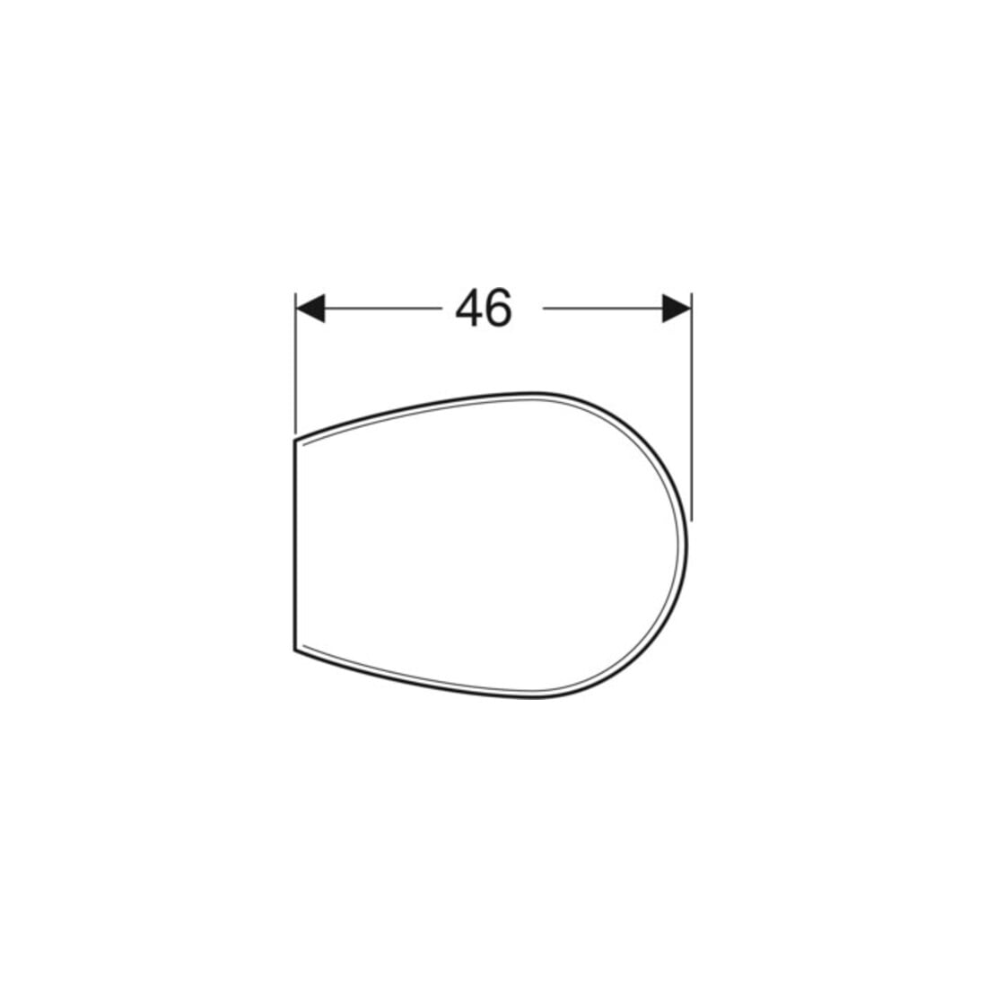Geberit WC-Sitz Renova pg., o Abs, Befestig. v unt, Scharn. ES