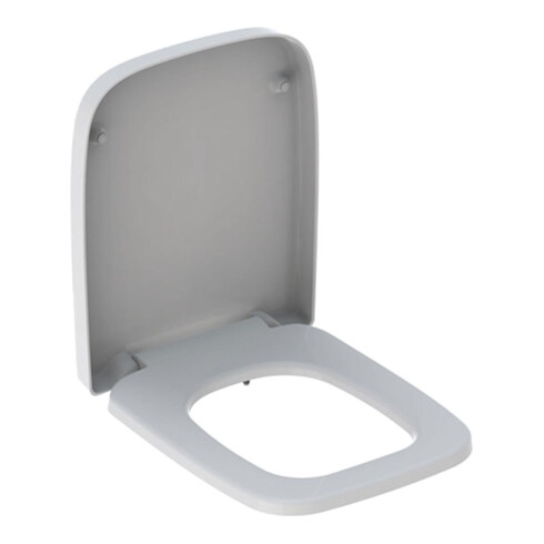 Geberit WC-Sitz RENOVA PLAN eckiges Design, ohne Absenkautomatik weiß