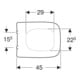 Geberit WC-Sitz Renova Plan ek, Bef. v o, m Quick-R., m Abs, we.